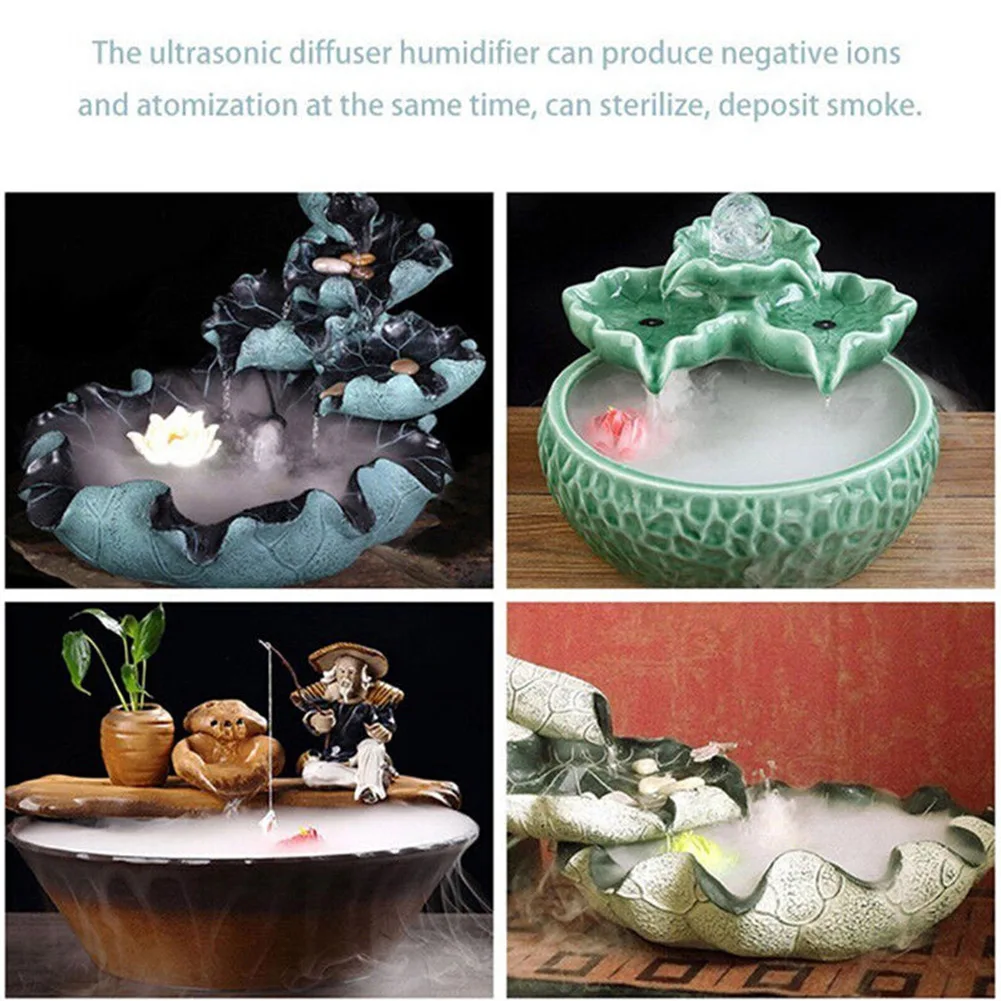 Miniature Fogger Mist Maker DC 24V 36mm for Fish Tank Decoration for Water Fountain rockery Pond Humidifier Spray Head