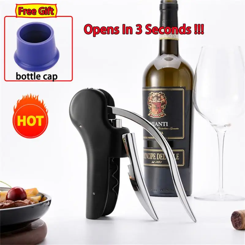 

Bottle Openers Wine Tool Set Cork Drill Lifter Kit Bar Lever Corkscrew Foil Cutter Convenient Kitchen Accessories