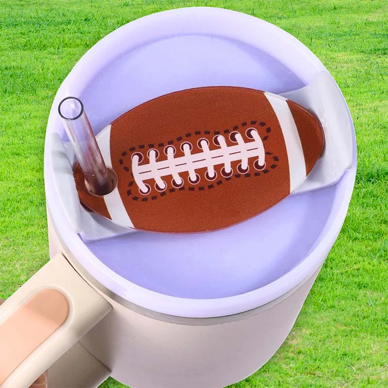 Baseball Name Tag Tumbler Lid Topper Cup Accessories Sports Themed Tumbler Name Plate Quencher H2.0 Lid 1Pcs