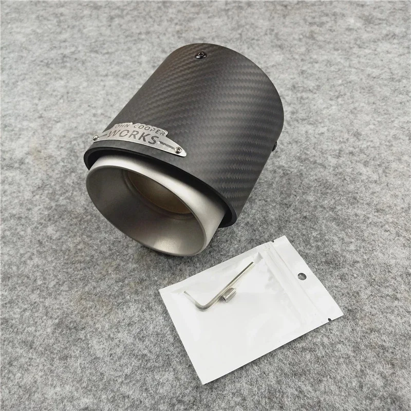 Carbon Exhaust Tip Pipe 1 Pcs for Mini Cooper F54 F55 F56 F57 R60 R61 F60 R55 R56 R57 R58 R59 S JCW Car Accessories exhaust pipe tip