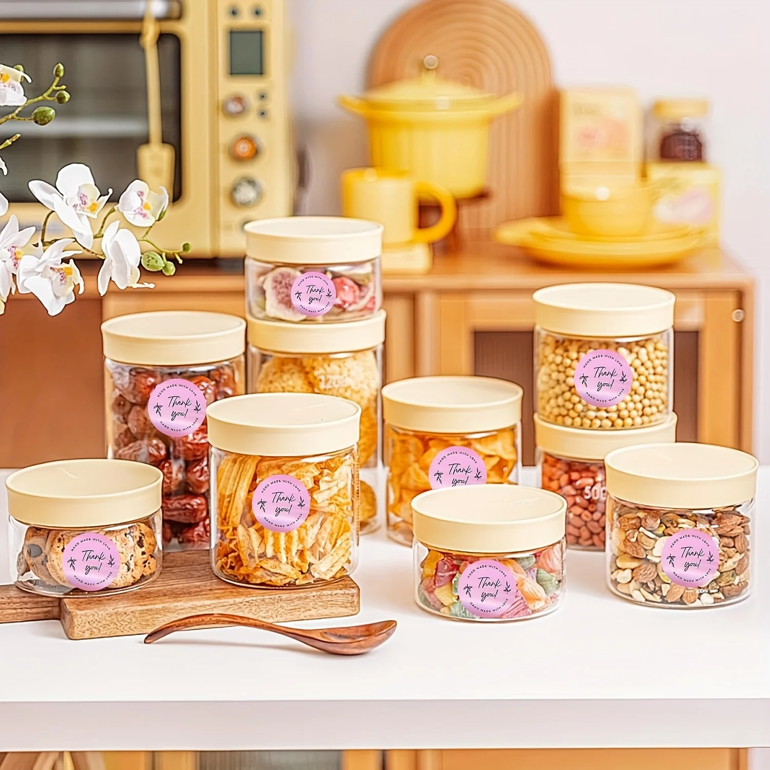 Silver/Golden/Purple Holographic Thermal Labels, 50*50mm*140Labels Suitable for M110 M200 M220 M221, 50x50mm Round and Square