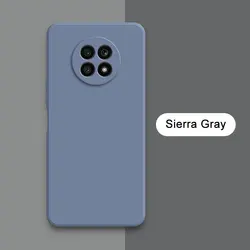 Enhanced Square Liquid Silicone Shockproof Phone Case - 360° Camera Protection, Durable Silicone Design for Nova 8 Pro 4G (Sierra Gray)