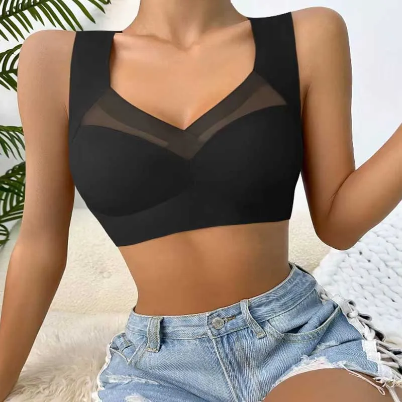 Women's sports bra invisible seamless breathable comfortable elastic shockproof without steel rings