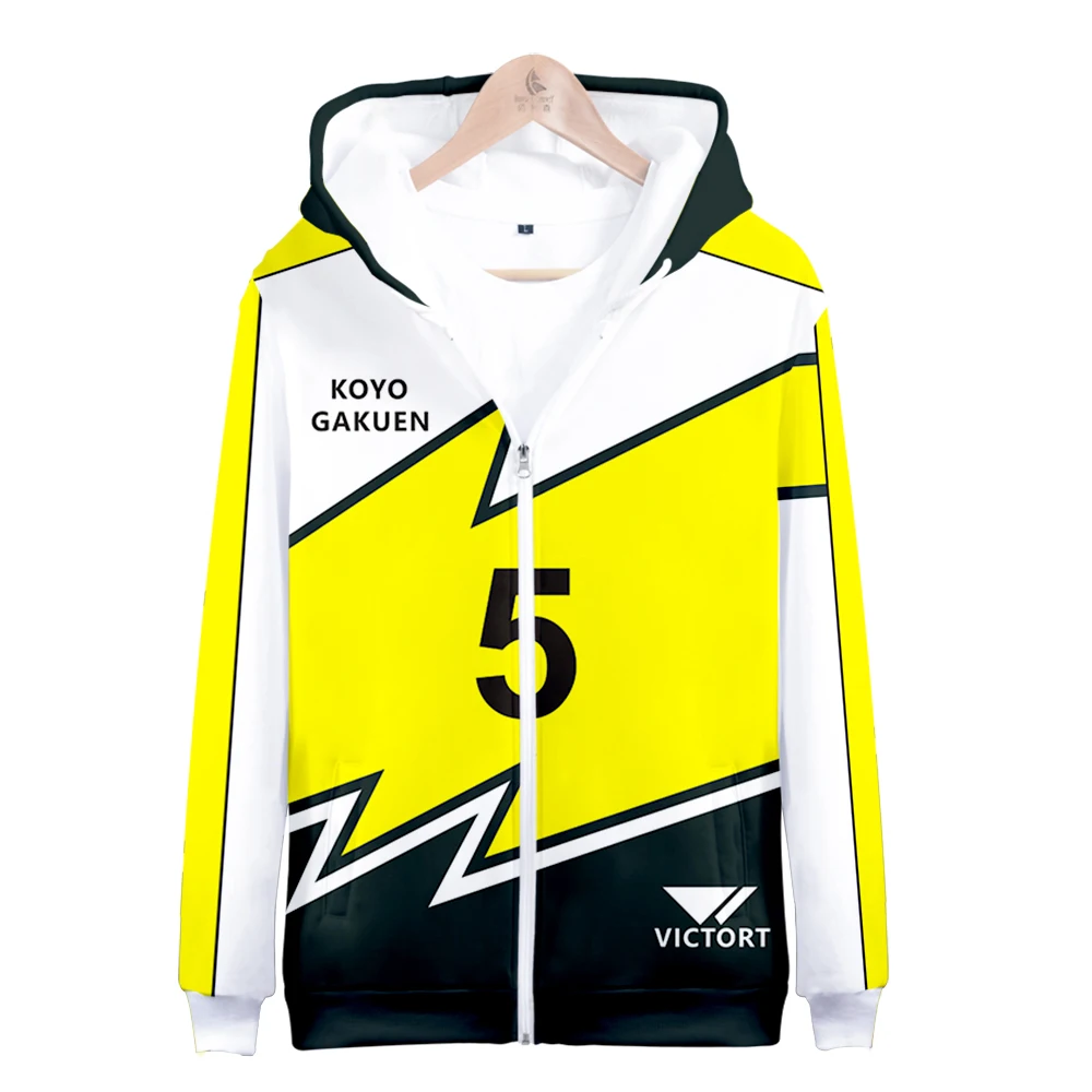 

Suitable 3D Printing Anime Futsal Boys!!! Zipper Hoodies Men Women Unisex Sweatshirts Autumn Boys Girls Coats Casual Streetwear