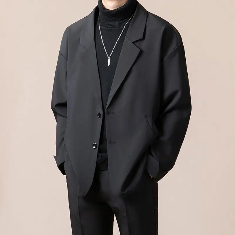 Spring Men Youth Blazer Korean Suits & Blazer High Quality Classic Fashion Blazers Male Handsome Solid Color Business Coats
