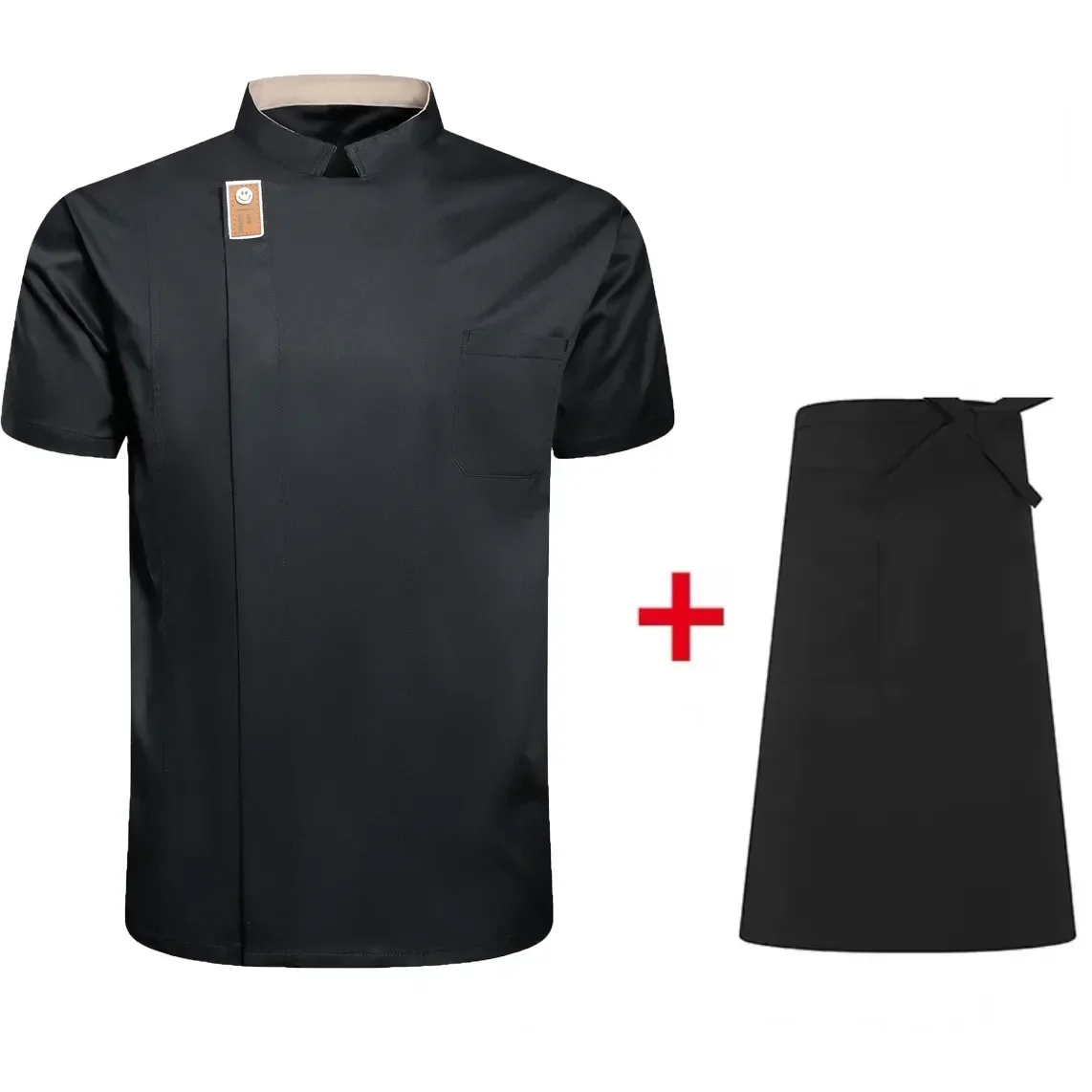 

Breathable Work Uniforms Hotel Women Jacket Chef Youth Restaurant Clothes Men Chef Waitress Workwear Uniform Kitchen Chef Apron