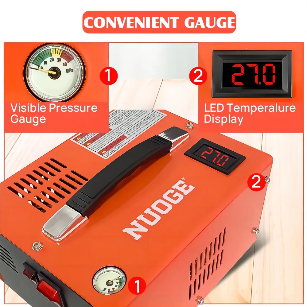 Dresco Vloerpomp met Manometer - Pro