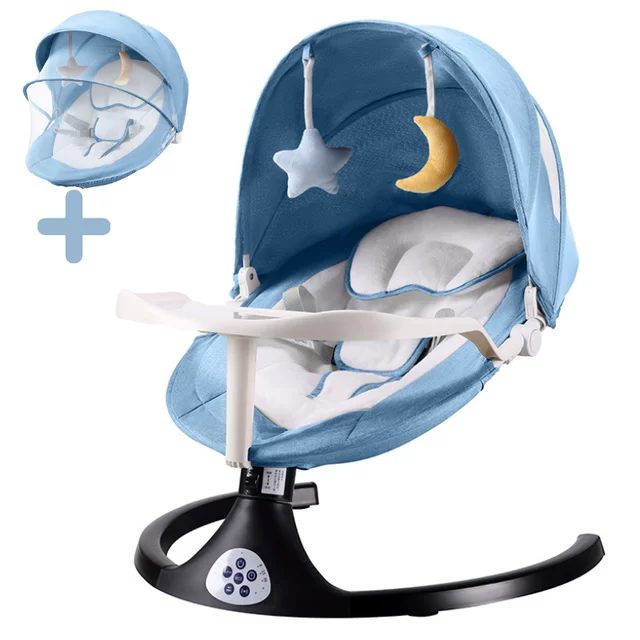 Infant Swing Electric Bluetooth Baby Smart Rocking Chair Foldable Baby
