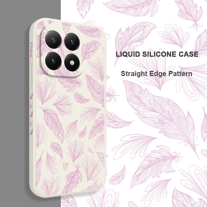 Feathers Flying Silicone Phone Case Cover