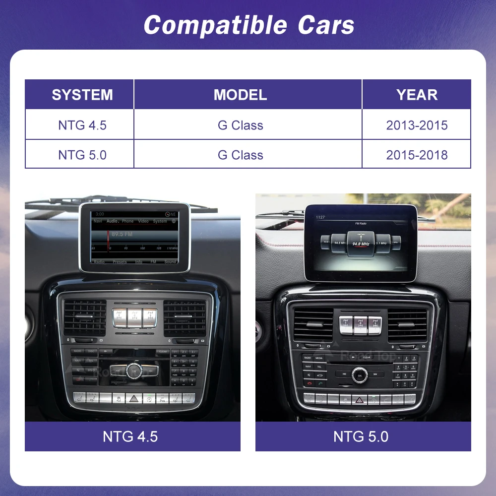 Pantalla táctil Multimedia para coche Linux para Mercedes Benz Clase G W463 2013-2018 Android Auto inalámbrico CarPlay Airplay Radio espelhante 1