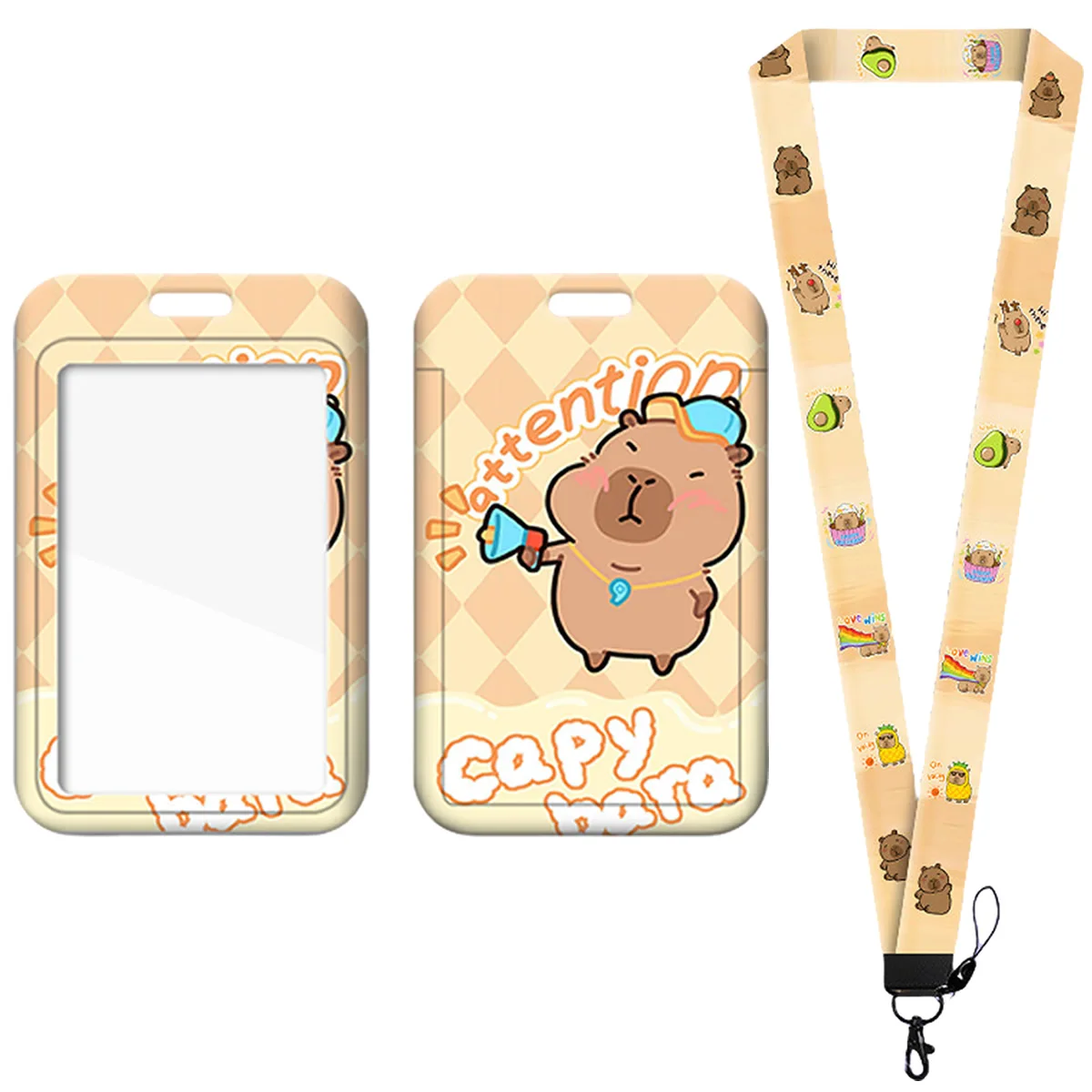 Porte Badge Cordon Tour De Cou Avec Porte-cartes,Lanyard Strap Neck