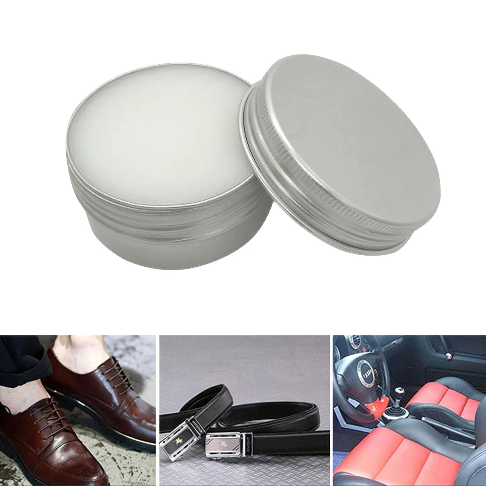 50ml Car Leather Paint Care Polishing Refurbishing Cleaner Mink Oil for Car Seat Sofa Cleaning Cream Anti-dry Cracking Paste