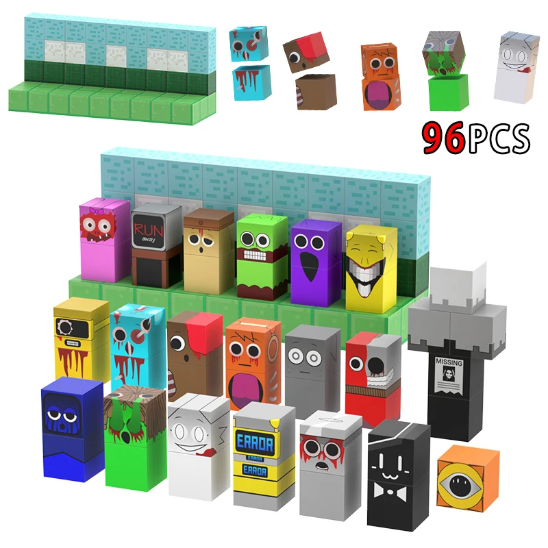 Sprunki Figures Magnetic Blocks Incrediboxs Sprunki Magnet Figures STEM Sensory Toys for Toddler Christmas Birthday Gift