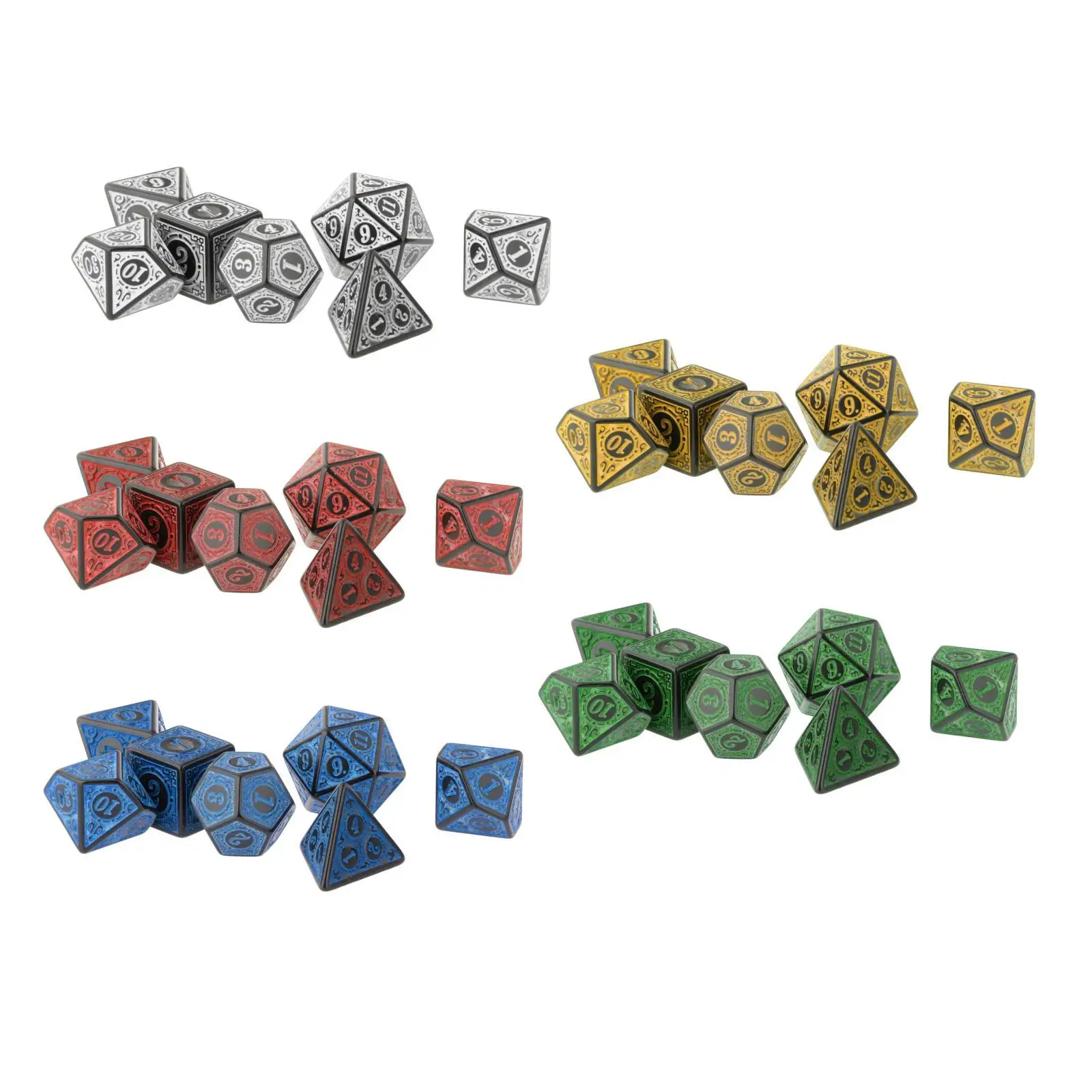 

7 Pack Dice Set Dice for Elven Transparent and Game