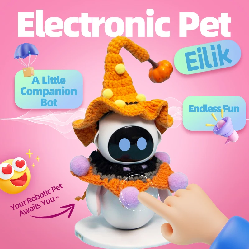 Eilik robot Pets,with Costume accessories Set ,halloween bat hat