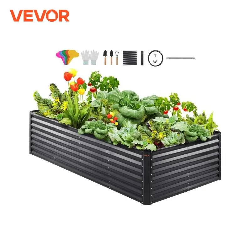 VEVOR Outdoor Raised Garden Bed for Flowers and Vegetables