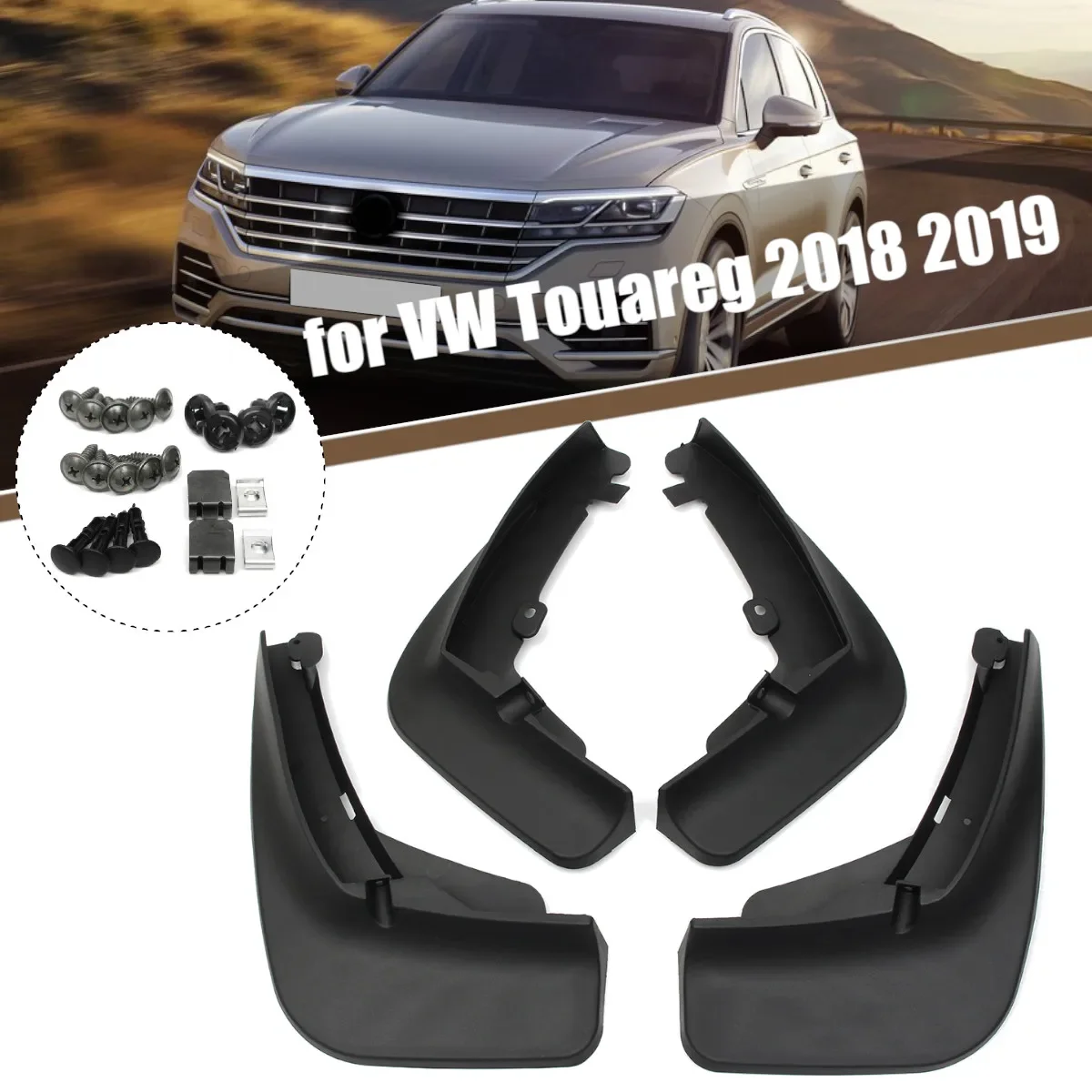 

Mud Flaps Mudguards Splash Guards Mud Flap Fender Mudflaps For VW/Touareg MK3 2018 2019 2020