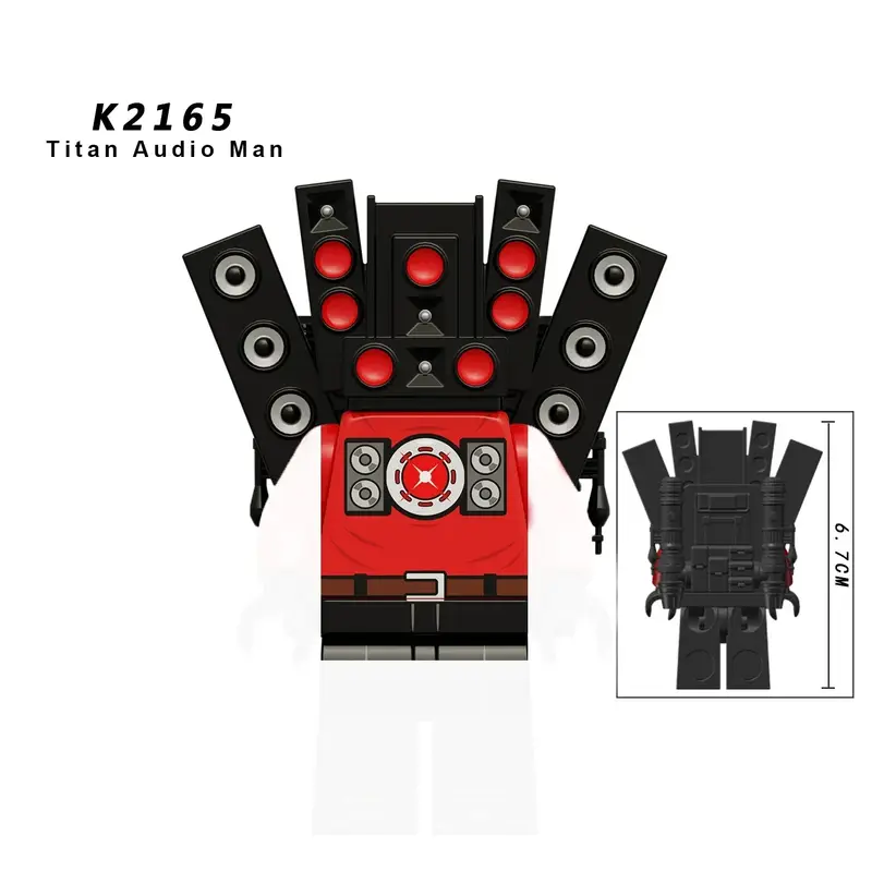 New KDL SWAT Skibidi Toilet Man Figures Anime Block Toys TvMan Titan Cameraman Speakerman Bricks Model Toy Birthday Gift - Image 15