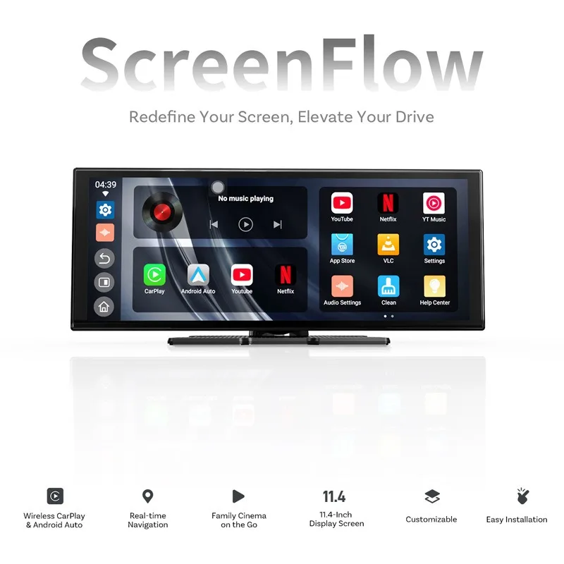 Ottocast car navigation display full accessories smart car screen