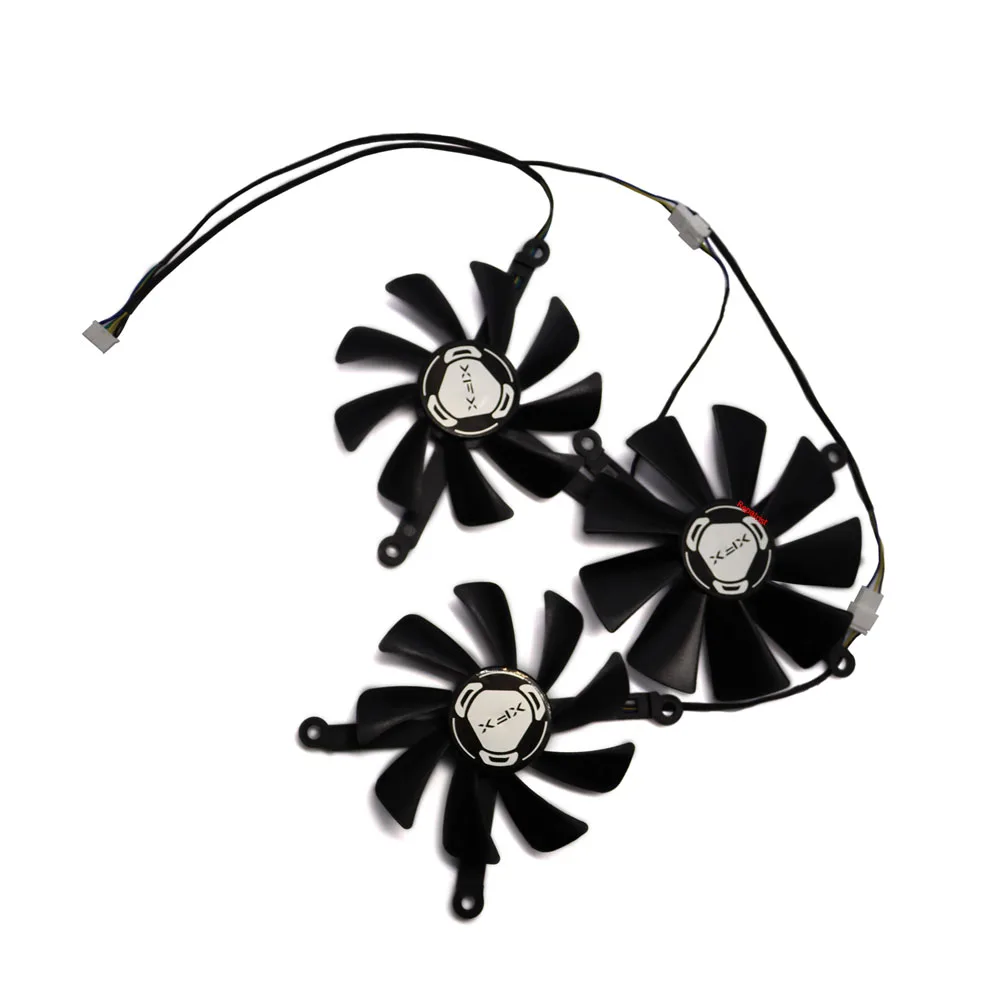 Ventilador de Placa Gráfica 95 mm 85 mm Alternativo Cf10u12s Cf9015h12s Xfx Rx57xt8tbd8 rx 5700 xt Thicc Iii Ultra Conjunto de Peças - Imagem 2