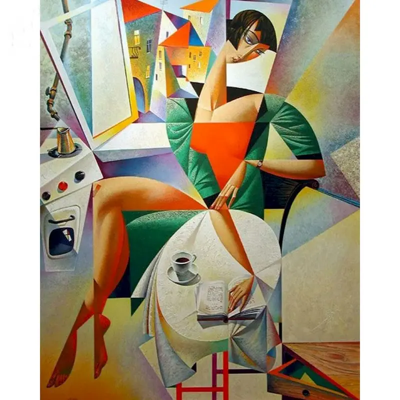 GATYZTORY картина маслом по номерам для женщин, наборы для взрослых и детей, рисование по номерам, абстрактная картина, домашний декор