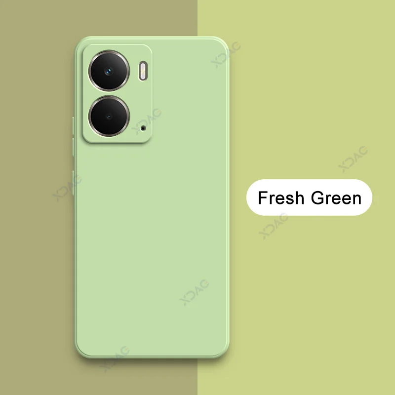 Luxury Candy Cellphone Case with Camera Protection - Soft Square Liquid Silicone Armor