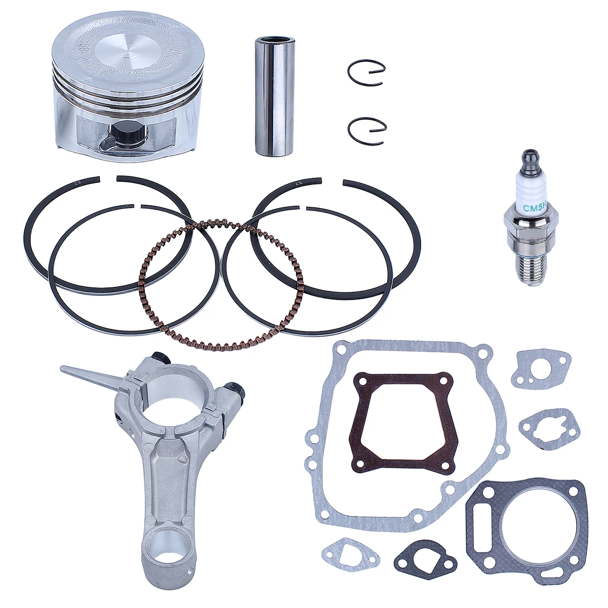 68mm Connecting Rod Piston Ring Full Gasket Kit For Honda GX160 6.5HP GX 160 Engine Motor Lawn Mower Spare Parts 3