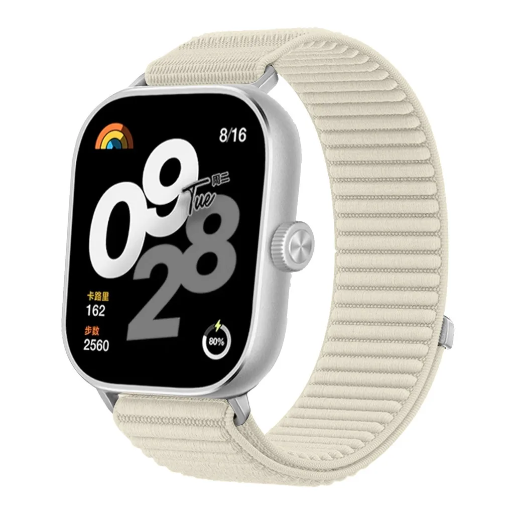 Adjustable Nylon Loop Sport Strap with Metal Buckle - Replacement Bracelet in Vibrant Colors