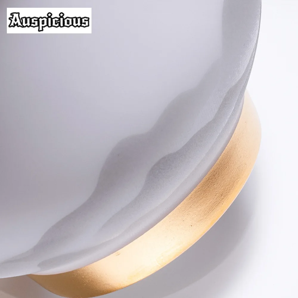180ml High End Iced Jade Porcelain Gaiwan Vintage Tea Tureen Chinese Tea Maker Cover Bowl Ceremony Accessories Collection