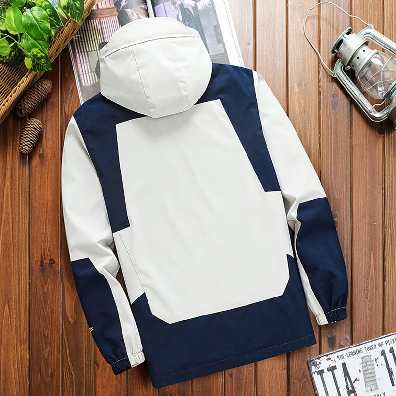 Men's Jackets Waterproof Military Hooded Jacket Windbreaker Outdoor Camping Sports Elastic Coat Male Clothing Hardshell Jacket