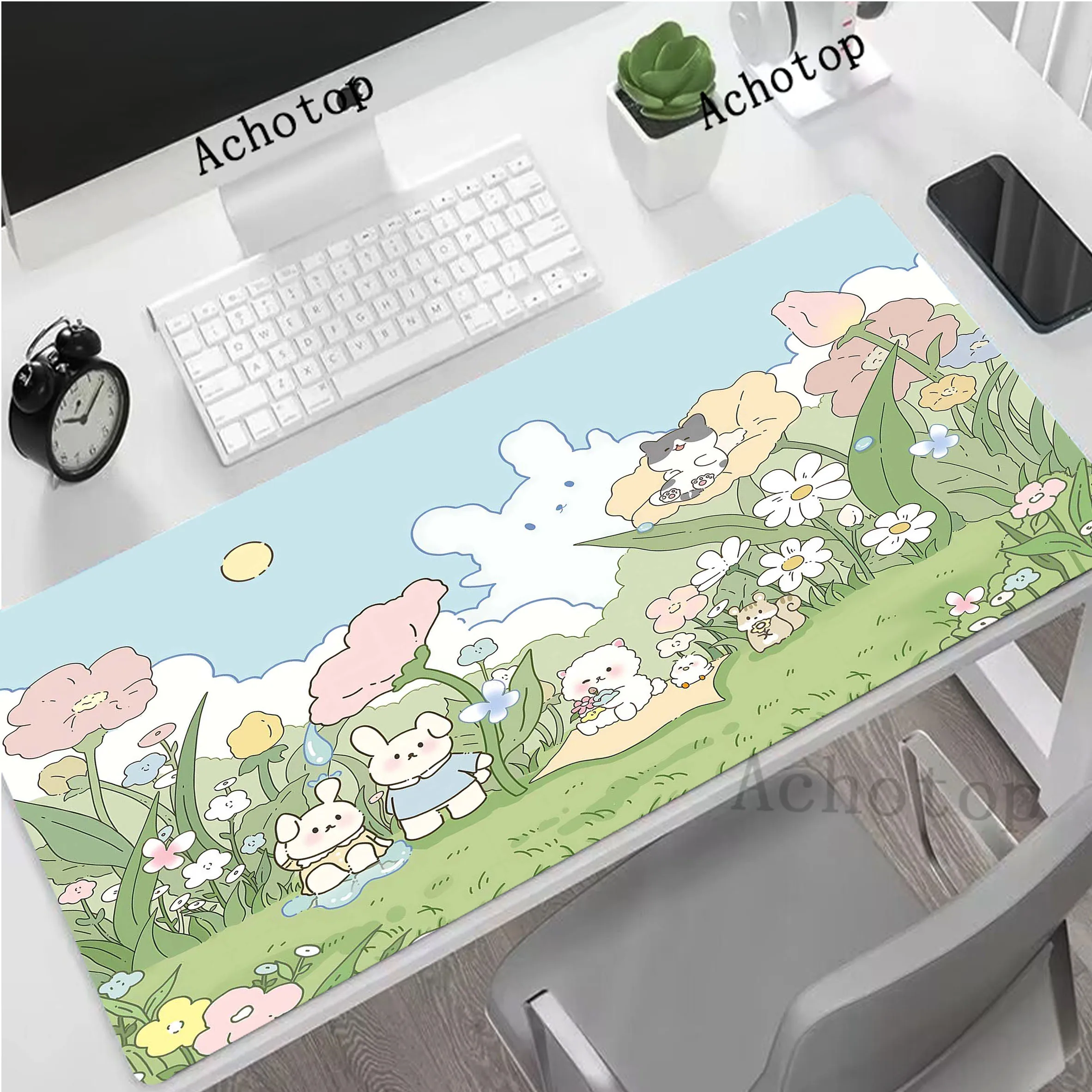 

Cute Mouse Pad Pc Gamer Mousepad Natural Rubber Mouse Mat Anti-slip Gaming Speed Keyboard Pads Soft Office Rubber Desk Mat
