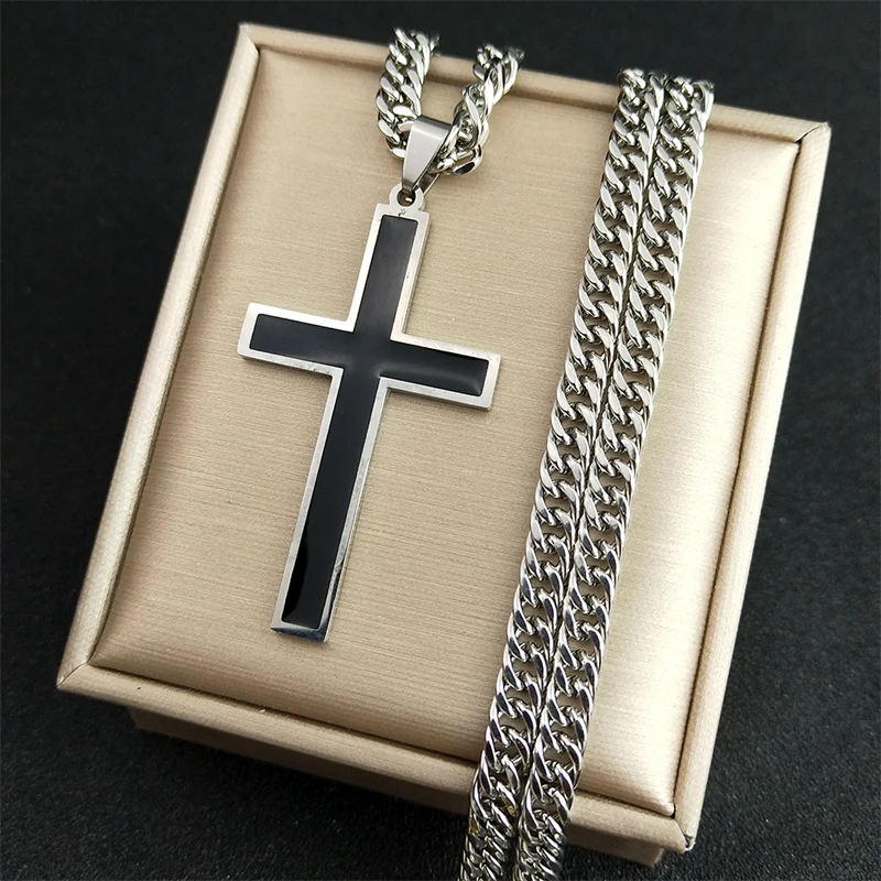 PikaLF Collana Vergine Maria per uomo, Collana Hip Hop di Cristo Maria, Collana con ciondolo testa di Gesù religione cristiana con catena da 23,6 pollici, Ciondolo Maria cattolica punk rock