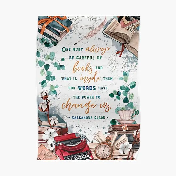 

Be Careful Of Books Poster Mural Painting Decoration Modern Decor Home Funny Art Vintage Picture Room Print Wall No Frame