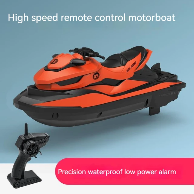 2.4G New RC High-Speed Boat Motorboat Remote Control Jet Skiing Wireless Speedboat Electric Kids Charging Boat Model Toy Gift 4