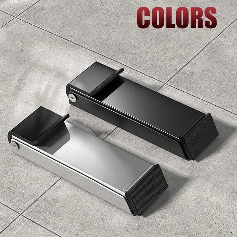 Door Stoppers Pedal Kick Down Door Stop Self Adhesive Holder No Drilling Stoppers Stainless Steel Anti-Slip Doorstop silicone door stopper,door stopper bumpers,door stopper,magnetic door stopper