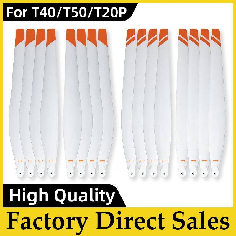 White Fertilization Special UAV Folding Carbon Nylon Paddles For DJI T20P T40 T50 Drone Propeller Blades Drone Accessories