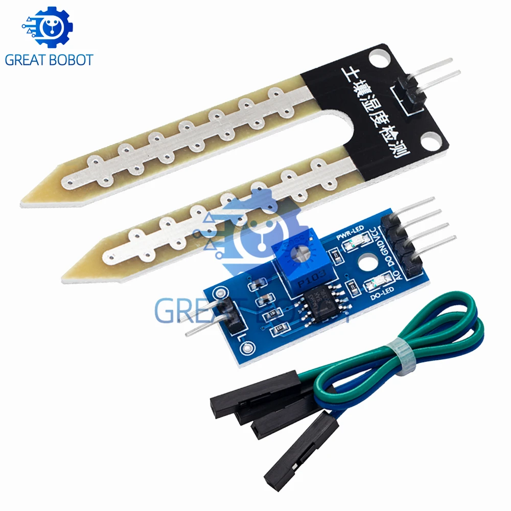 Igrometro per l'umidità del suolo BS Smart Electronics! Modulo sensore di umidità di rilevamento per Arduino, robot fai da te e smart car - immagine 3