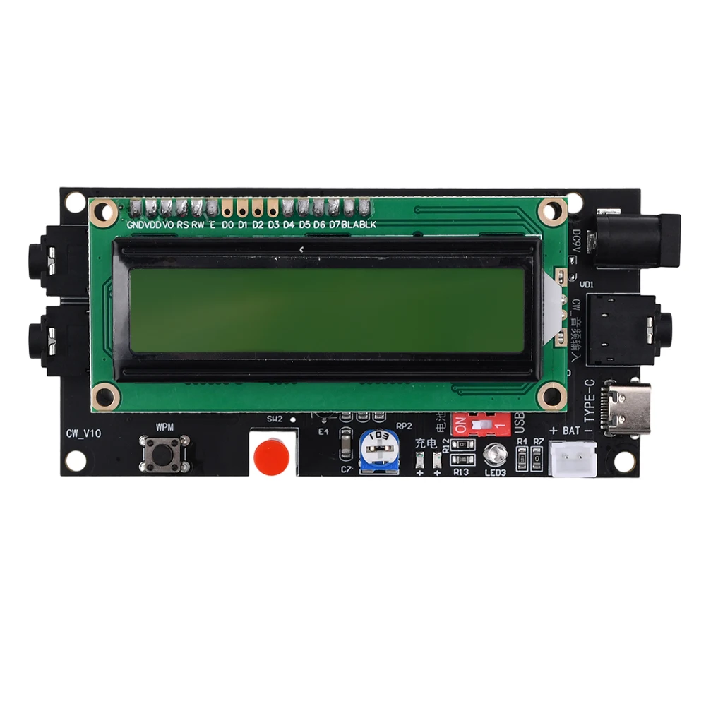 Radio Essential Decoder Morse Code Reader Translator for Outdoors Exercise Morse Code Beacon DC 5V 12V/500mA with Digital LCD
