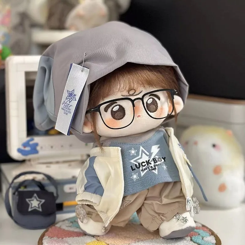 Original Sport Fashion Casual Clothes Suit Outfit For 20cm No Attribute Plush Dolls Dress Up Clothing Cosplay Gift 4