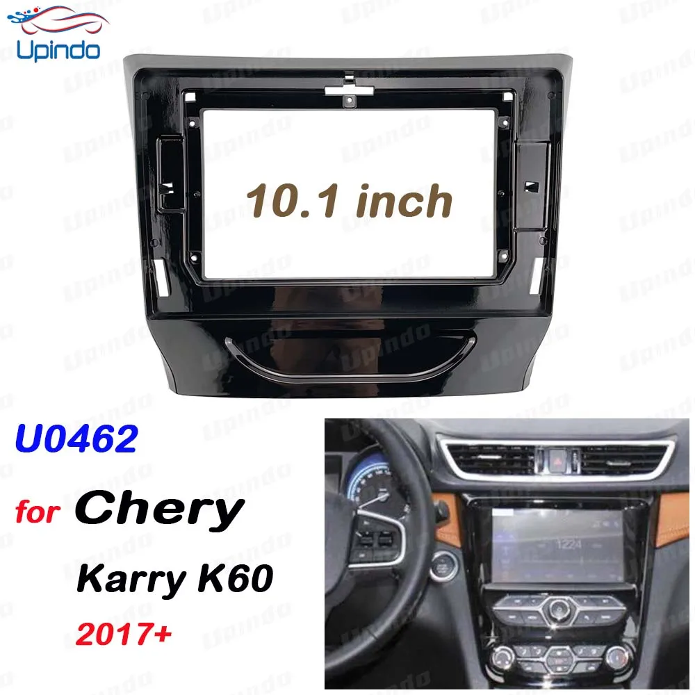 

Рамка для автомобильного радио 2 Din, 10,1 дюйма, панель для Chery Karry K60 2017 + приборная панель из АБС-пластика и поликарбоната, установочный комплект