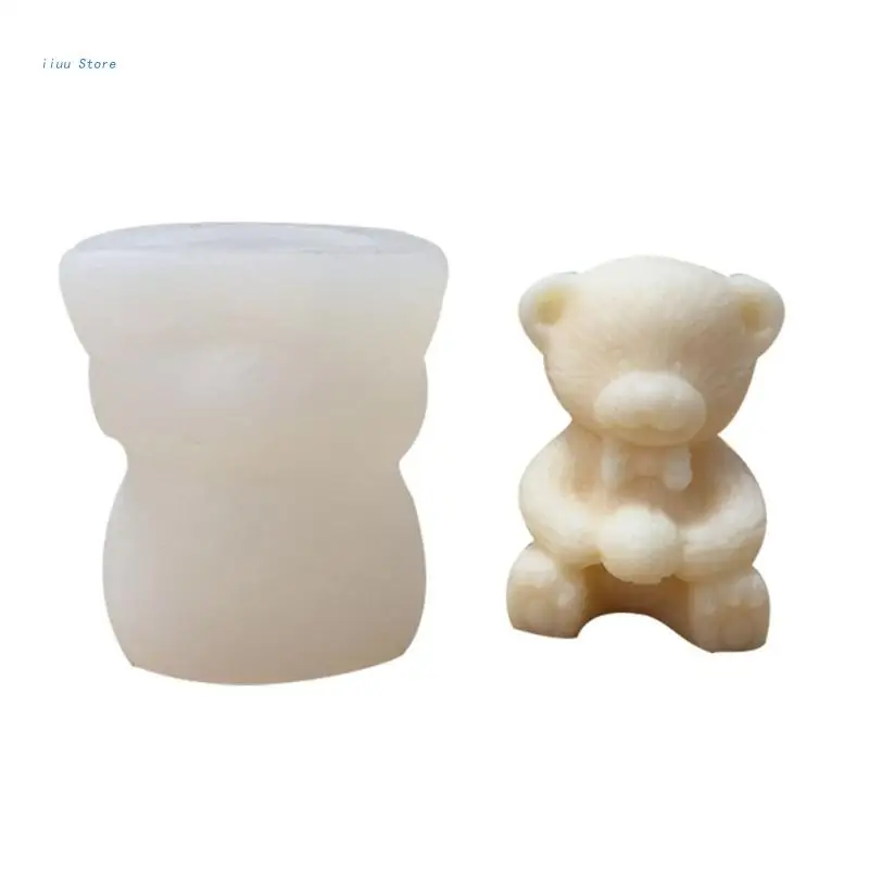 3D-Silicone Soap Molds Faceless Bear Candle Mold Aromatherapy-Candle Making  Supply Wing Bear Silicone-Molds DIY-Art 