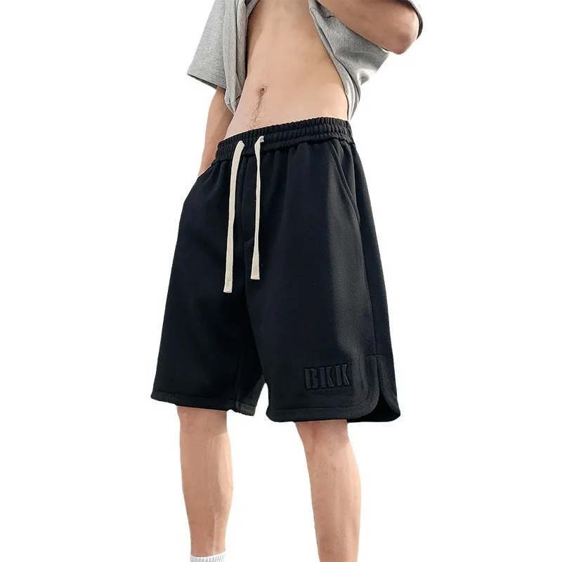 Men's oversized thin ice silk shorts, men's plus fat sanitary pants, outerwear sports and casual beach pants