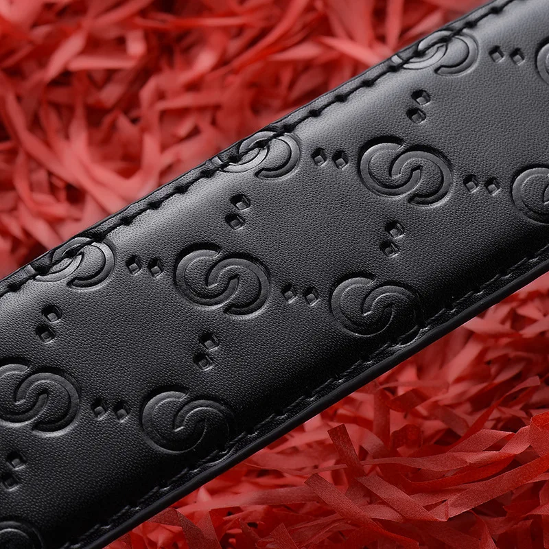 Fashion Business Men’S Belt Genuine Luxury Brand Metal Buckle Belt High-Quality PU Leather Soft Belt With Cargo Pants Jeans BEST SELLERS