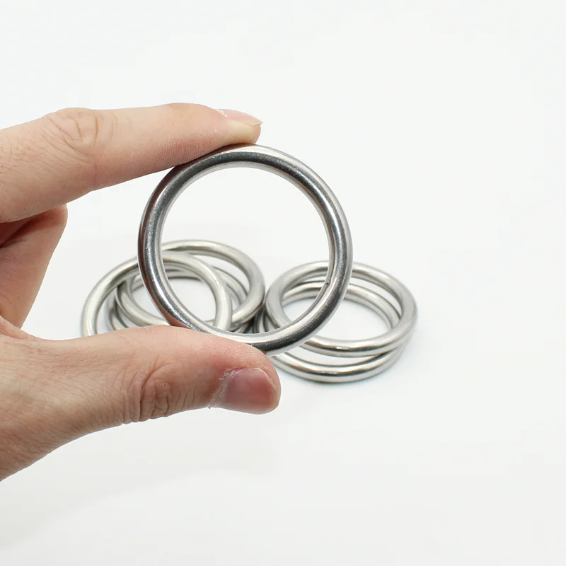 steel o ring 304 Stainless Steel Seamless Circular Ring O-Shaped Ring Solid Seamless M3 M4-M8 Hammock Yoga Connection
