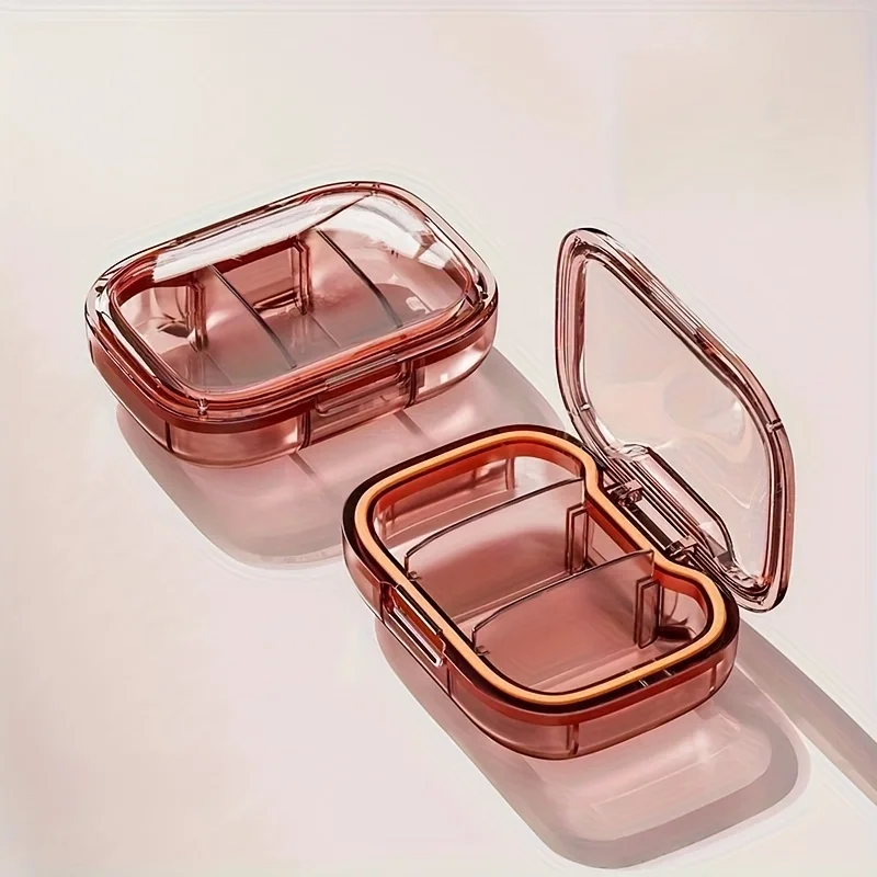 Portable Mini Pill Organizer Box - Daily Meal Pill Splitter Box,On-the-Go Medicine Divider, Weekly Travel Pill Case,medicine box