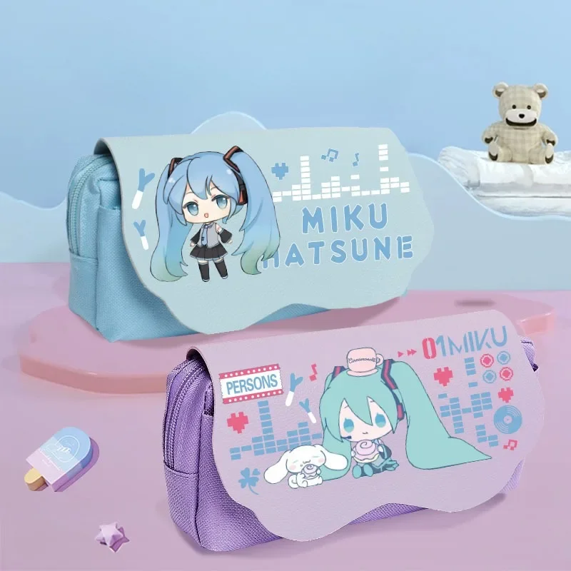 Youth Cartoon Stationery Storage Bag - Large Capacity Pencil Case