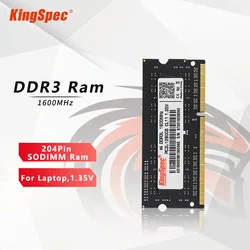 Kingspec DDR3 NB 8 Gb 4 Gb 1600 Sodimm Ram Memoria Ram Voor Laptop Ddr 3 1600 Mhz Ram Ddr3 4 Gb 8 Gb Notebook Memory sodimm