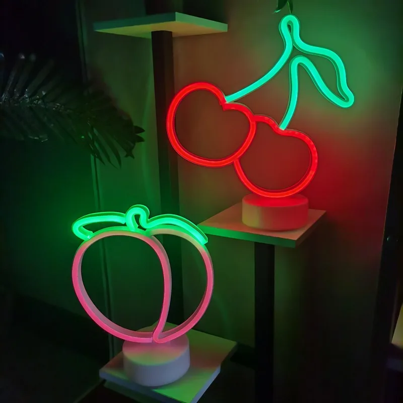 الكرز الموز النيون مصباح LED