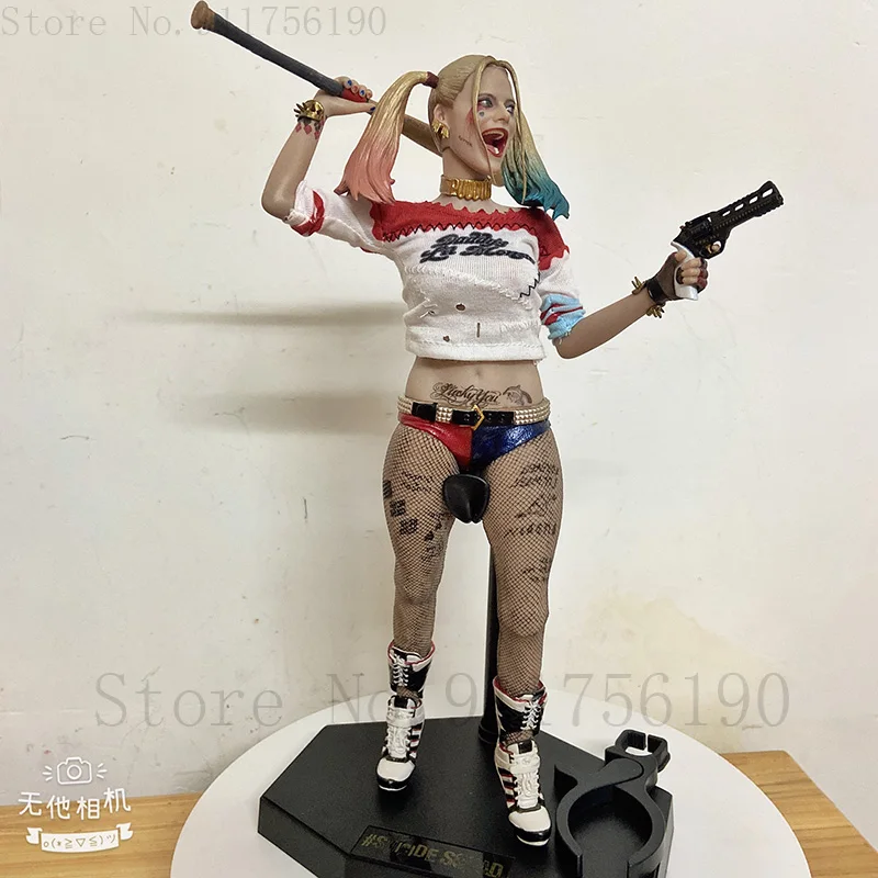 Harley Quinn Crazy Toys Arlequina Figures Roupas Reais 30cm