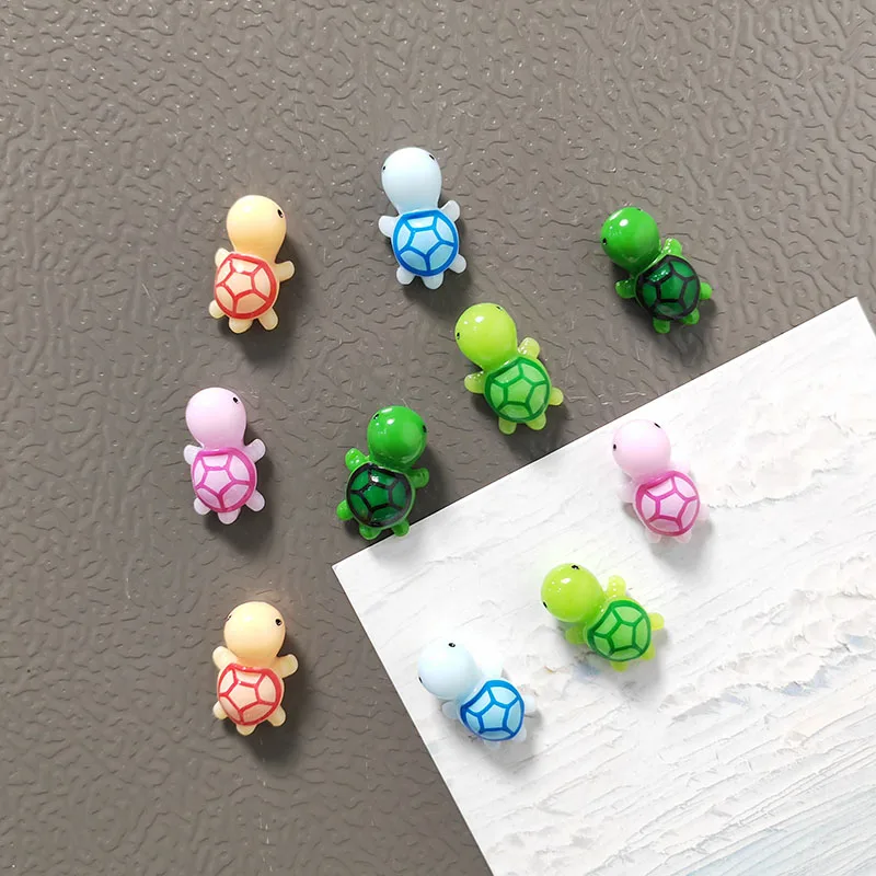 5/10pcs Mini Size Cute Turtle Refrigerator Magnet Kitchen Office Whiteboard Decoration Tortoise Refrigerator Magnet 1